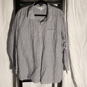 Old Navy Women's Striped Button Down Shirt
